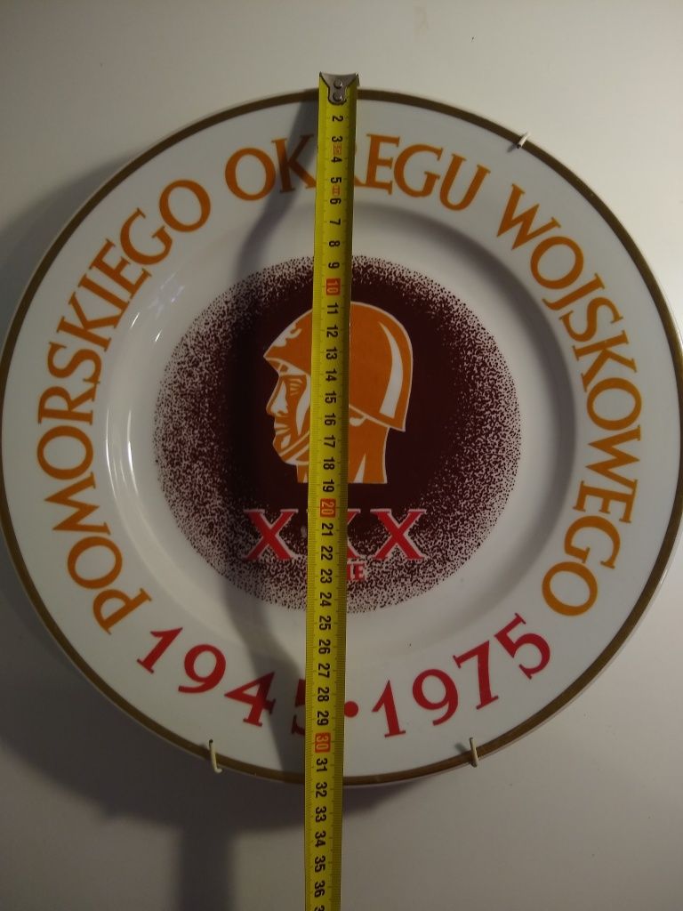 Talerz pamiątkowy okolicznościowy Włocławek Wojskowy LWP