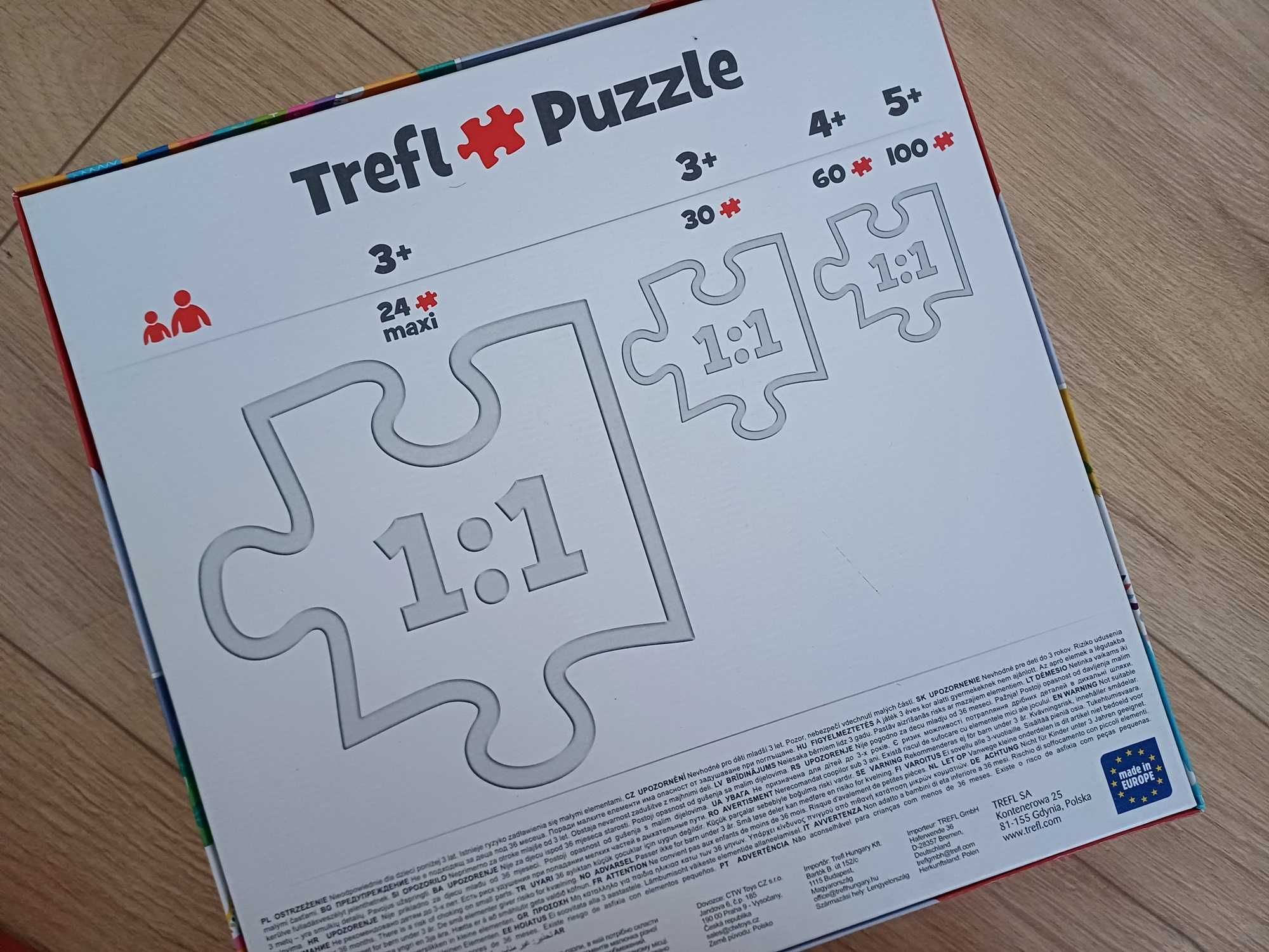 Puzzle FREFL 4w1 nowe LAMA 4+