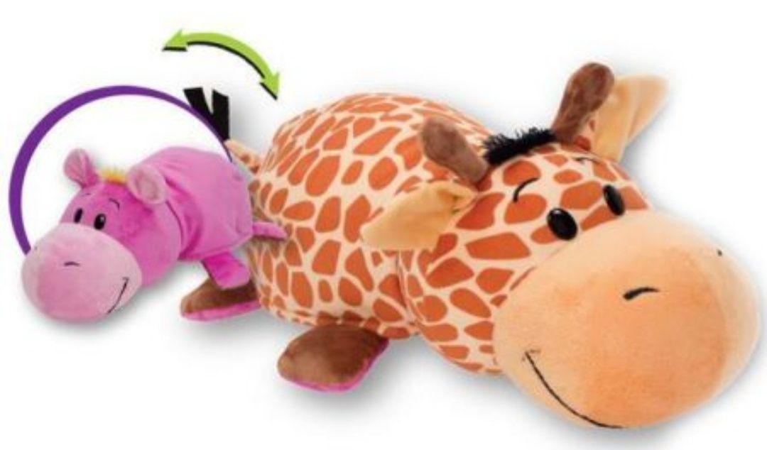 Pluszak żyrafa/hipopotam FilipaZoo, poduszka, ok.45cm