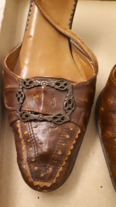 Buty szpilki ze skóry strusia rozmiar 36