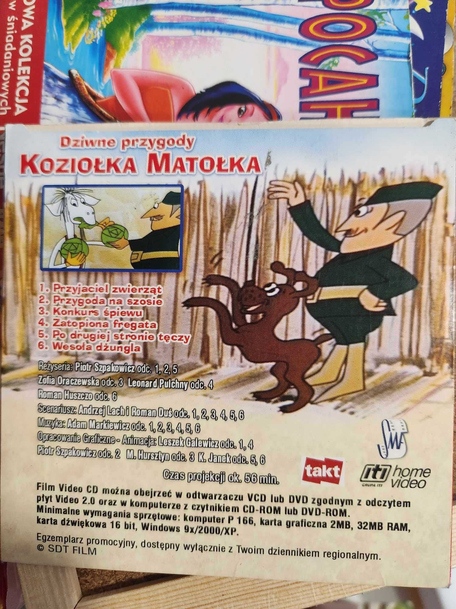 Dziwne przygody koziołka matołka płyta film VCD