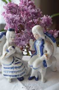 para dworska z porcelany figurka