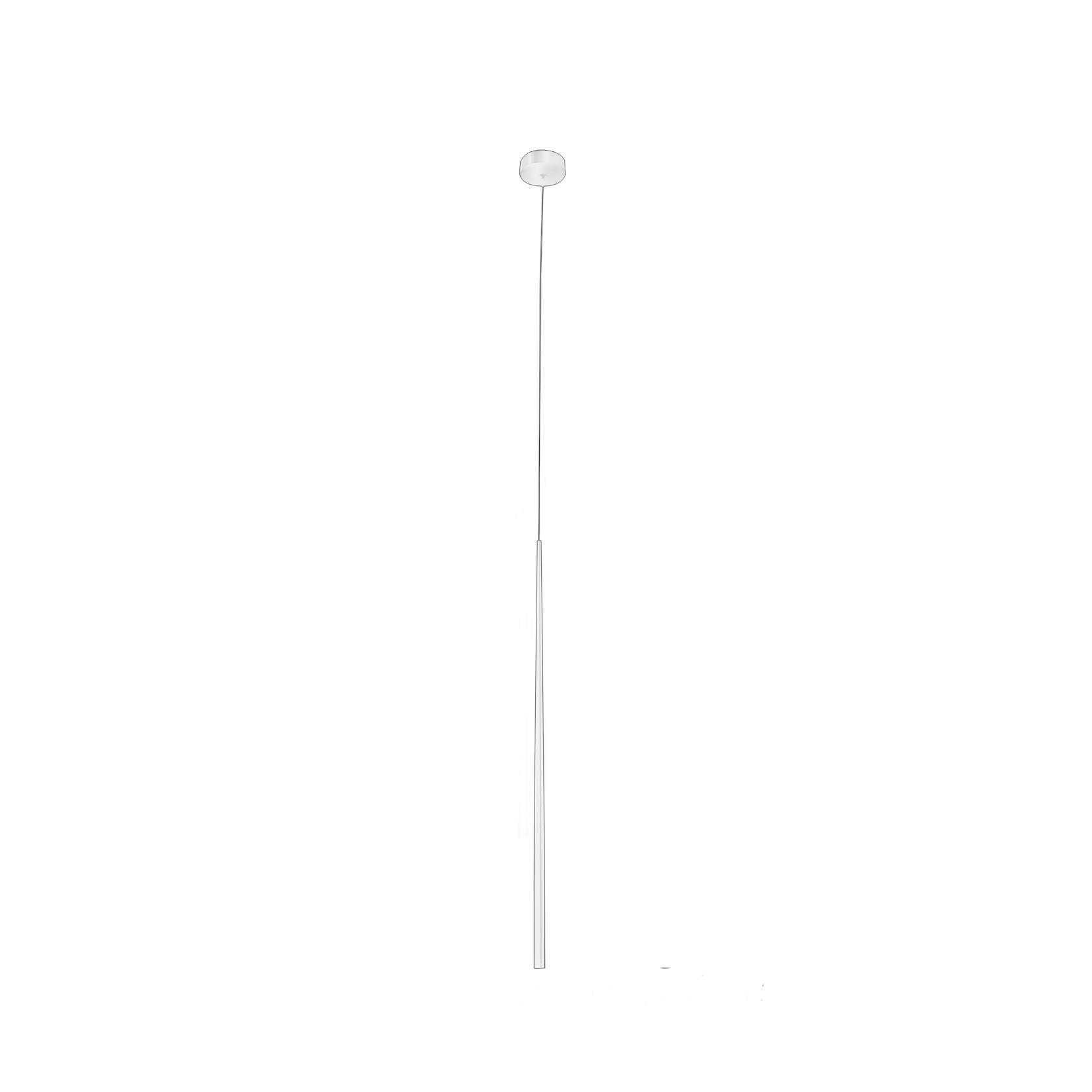 Długa cylindryczna biała lampa wisząca LED Louise 1 marki Azzardo