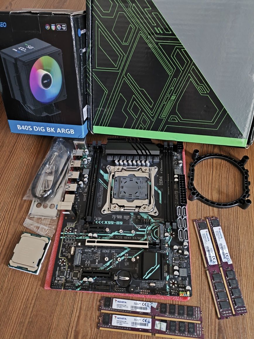 Комплект X99-B9, Intel E5-2680v4, DDR4 16 gb 2400 Mhz (4*4gb)
