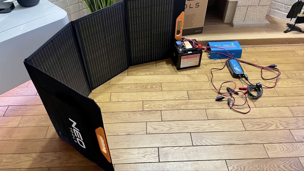 Victron LiFePo4 автономна мобільна зарядна станція мережа-сонце 500вт