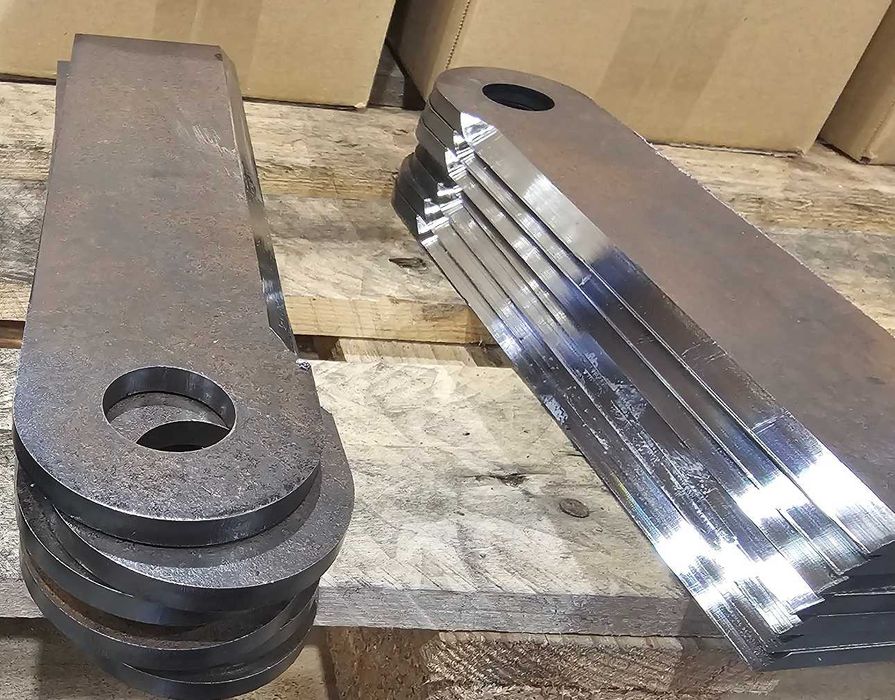 Nóż przystawki rozdrabniacza 240x60x6 Capello Waryński, cały z Hardoxu