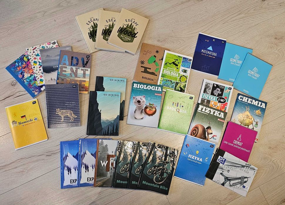 Plecak młodzieżowy tornister szkolny CoolPack + piórnik + 29 zeszytów