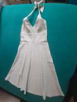 Sukienka TABOO pastelowe miętowe paseczki rozmiar M