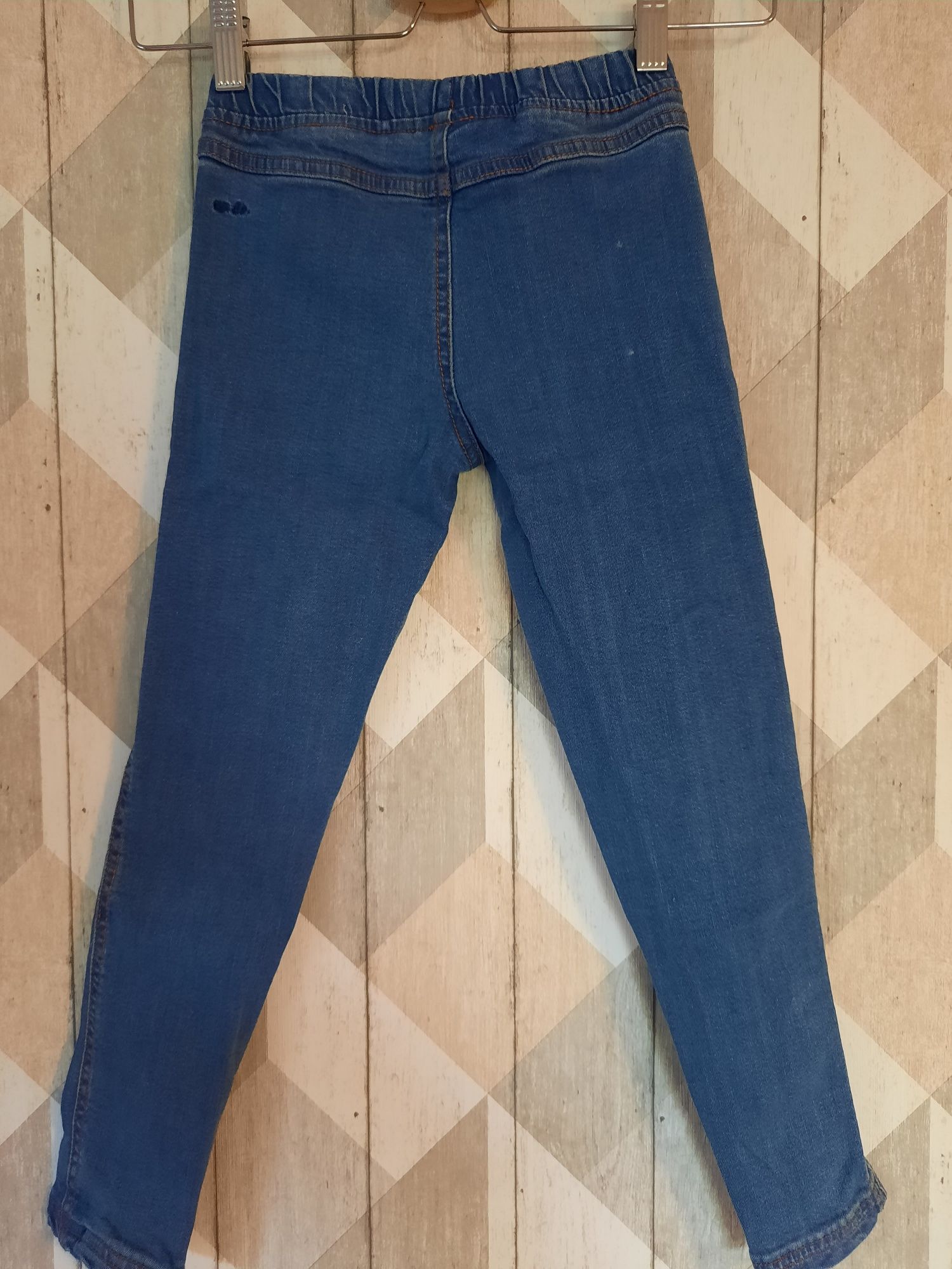 ENDO r.128 spodnie jeans jeansowe myszki