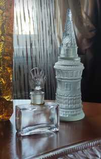 Флакон для духов парфюм бутылочка банка старинное стекло винтаж декор