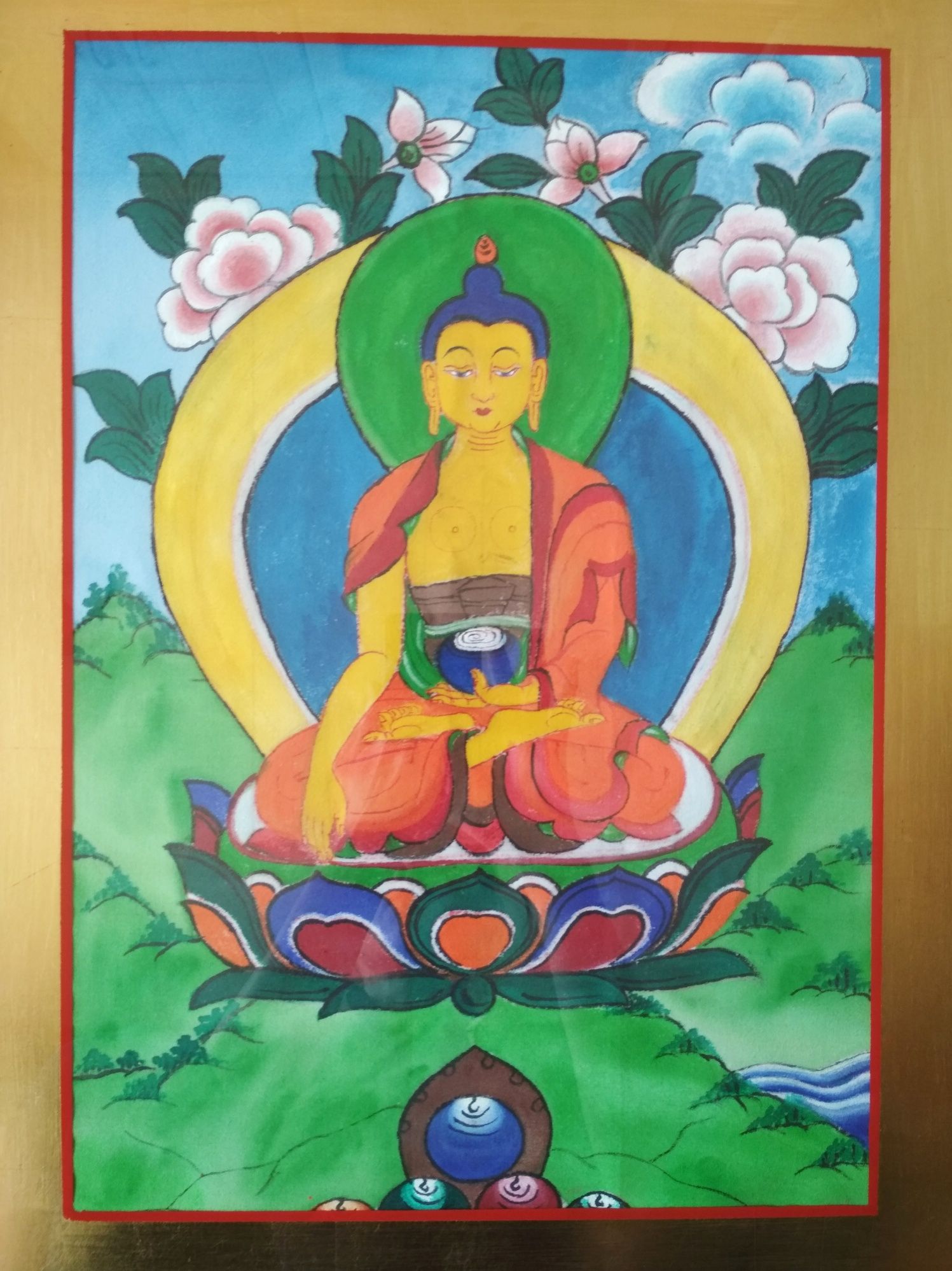 Obraz / tybetańska thangka Budda Shakyamuni