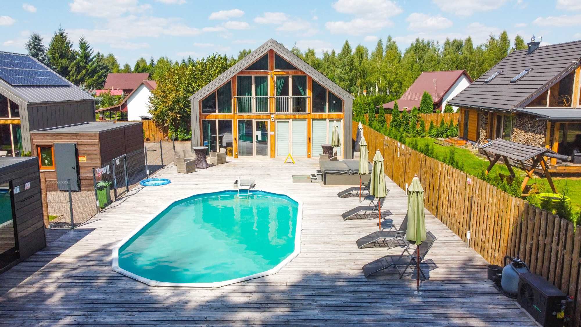 Całoroczne domki do wynajęcia SPA, Jacuzzi, sauna, basen STREFA CISZY