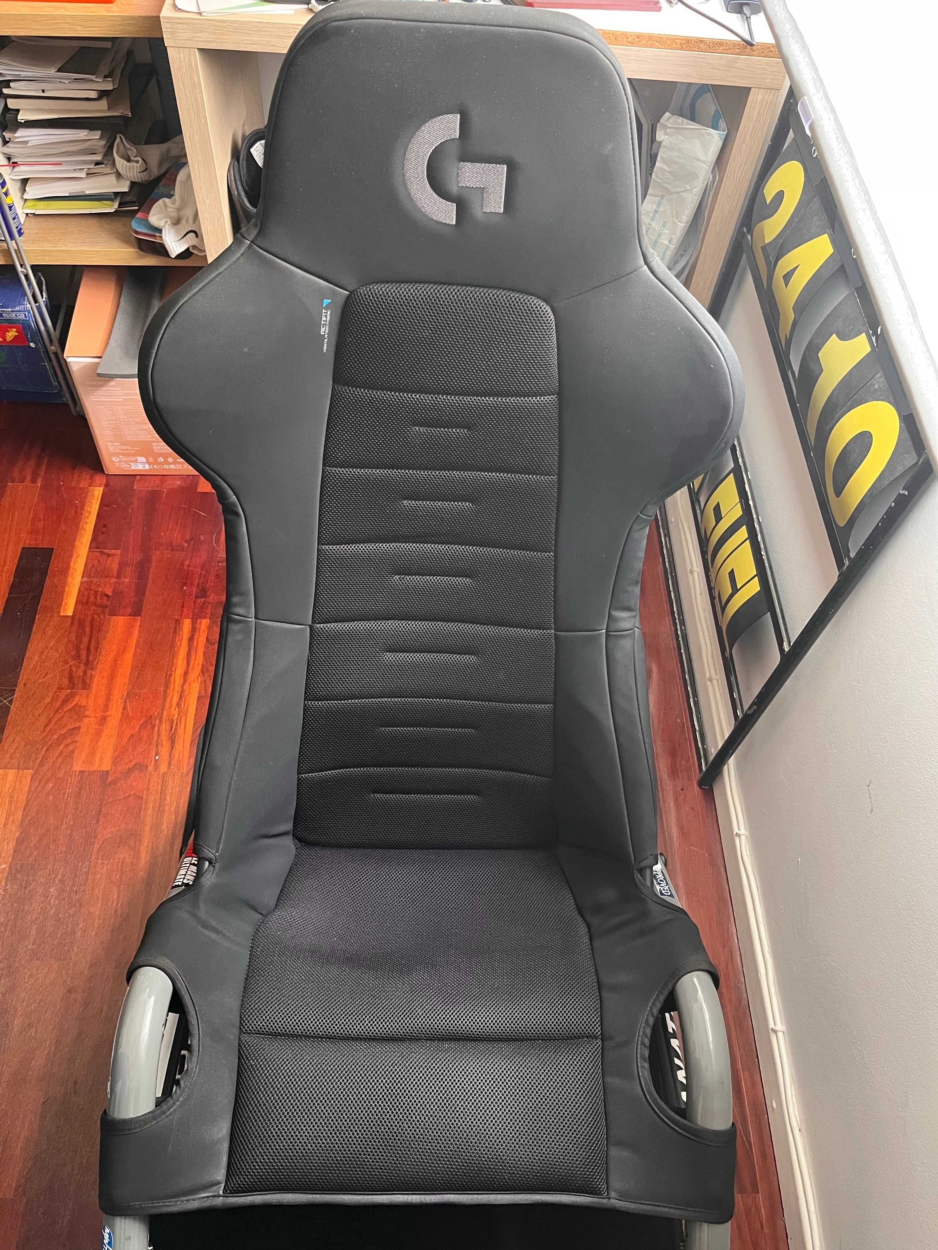 Cockpit Playseat Trophy + Suporte MonItor + AOC 34" Ultrawide Curvo
