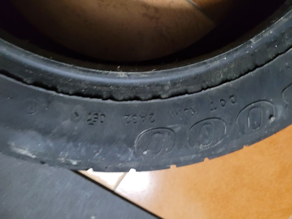 Pneu usado por pouco tempo