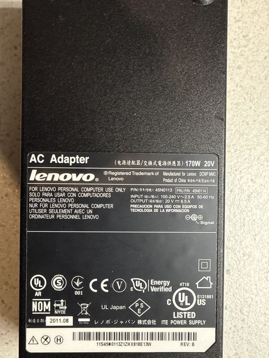 Блок живлення для ноутбука 170W