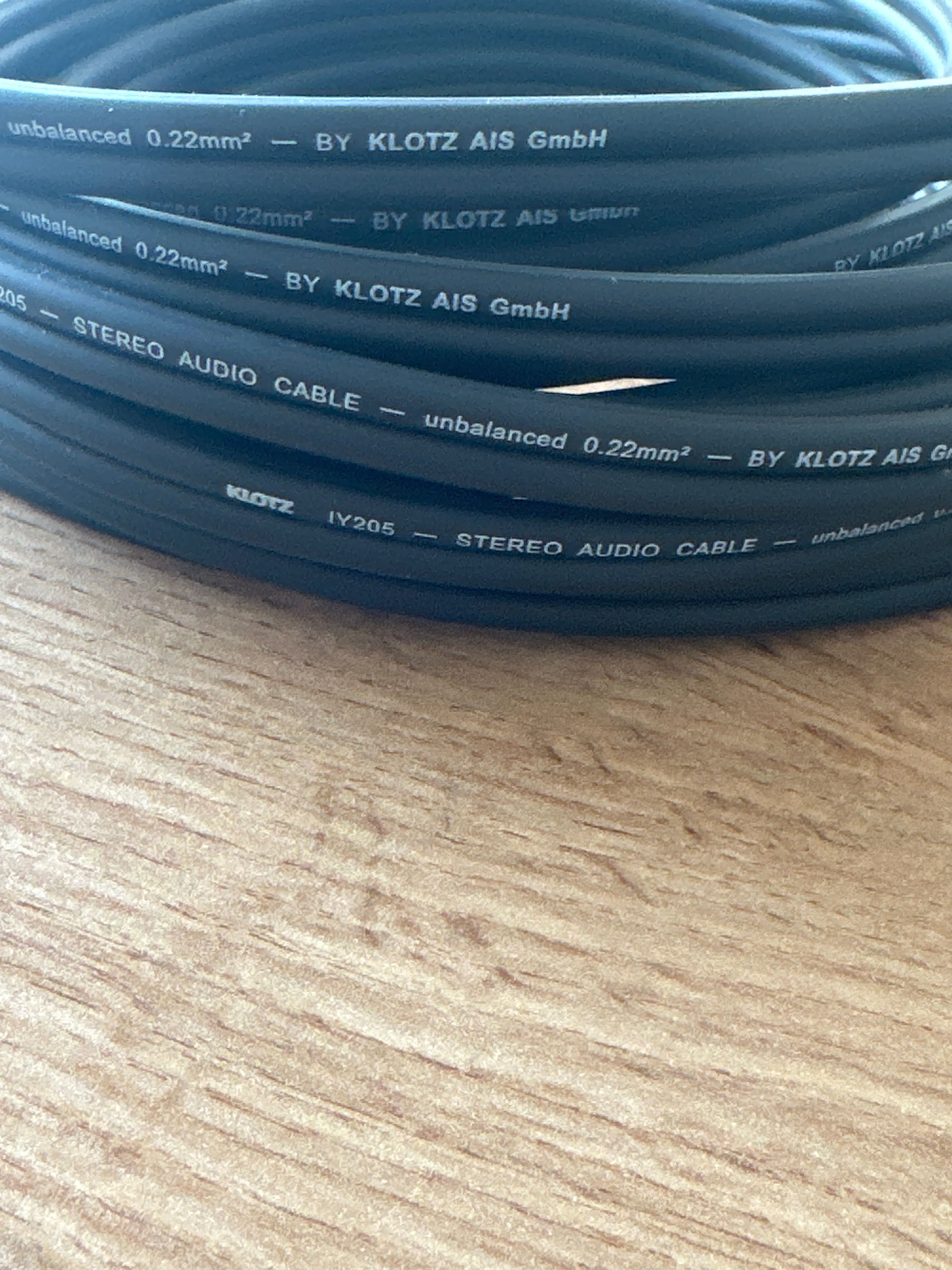 Kabel audio Jack 3,5 - Rca Chinch Klotz 6 metr