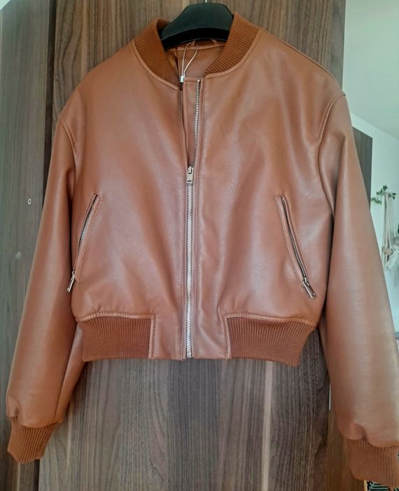 Bomberka/Ramoneska brązowa damska