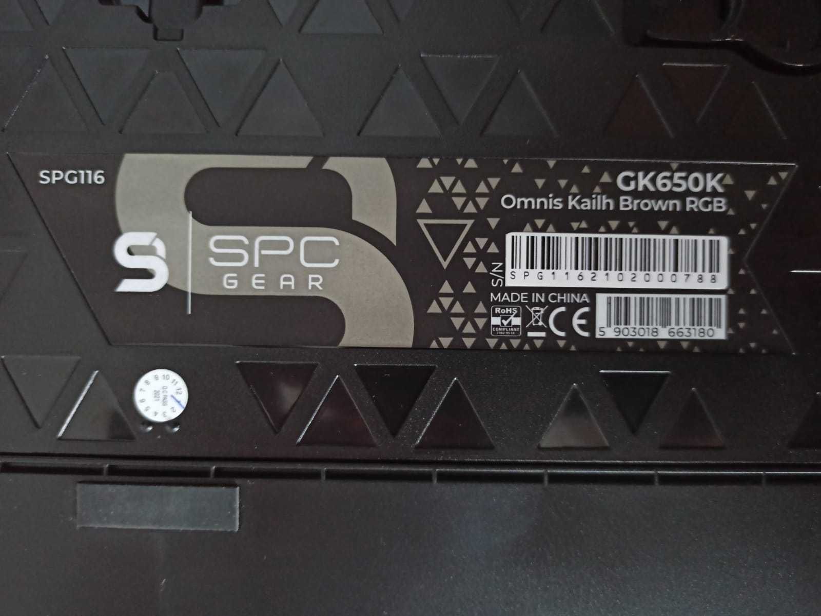 Klawiatura mechaniczna SPC GEAR GK650K Omnis Kailh Brown RGB (SPG116)