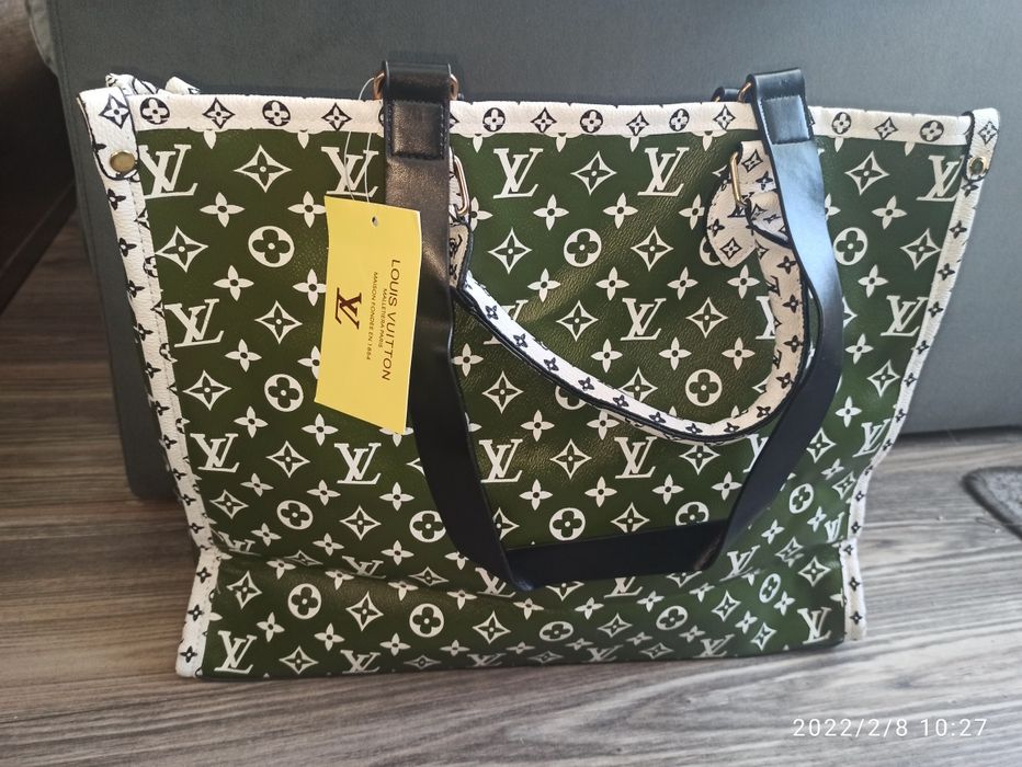 Nowa Biało-zielona torba