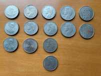 Lote de 14 Moedas PT Portugal 25 Escudos 1977/86