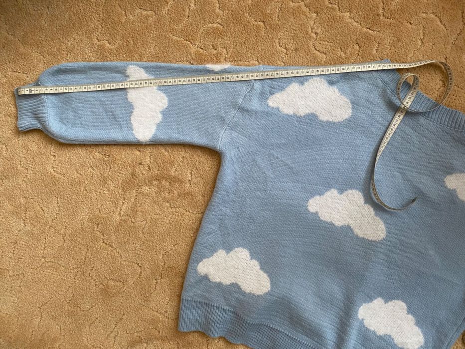 Sweter / kardigan w chmurki firmy Shein