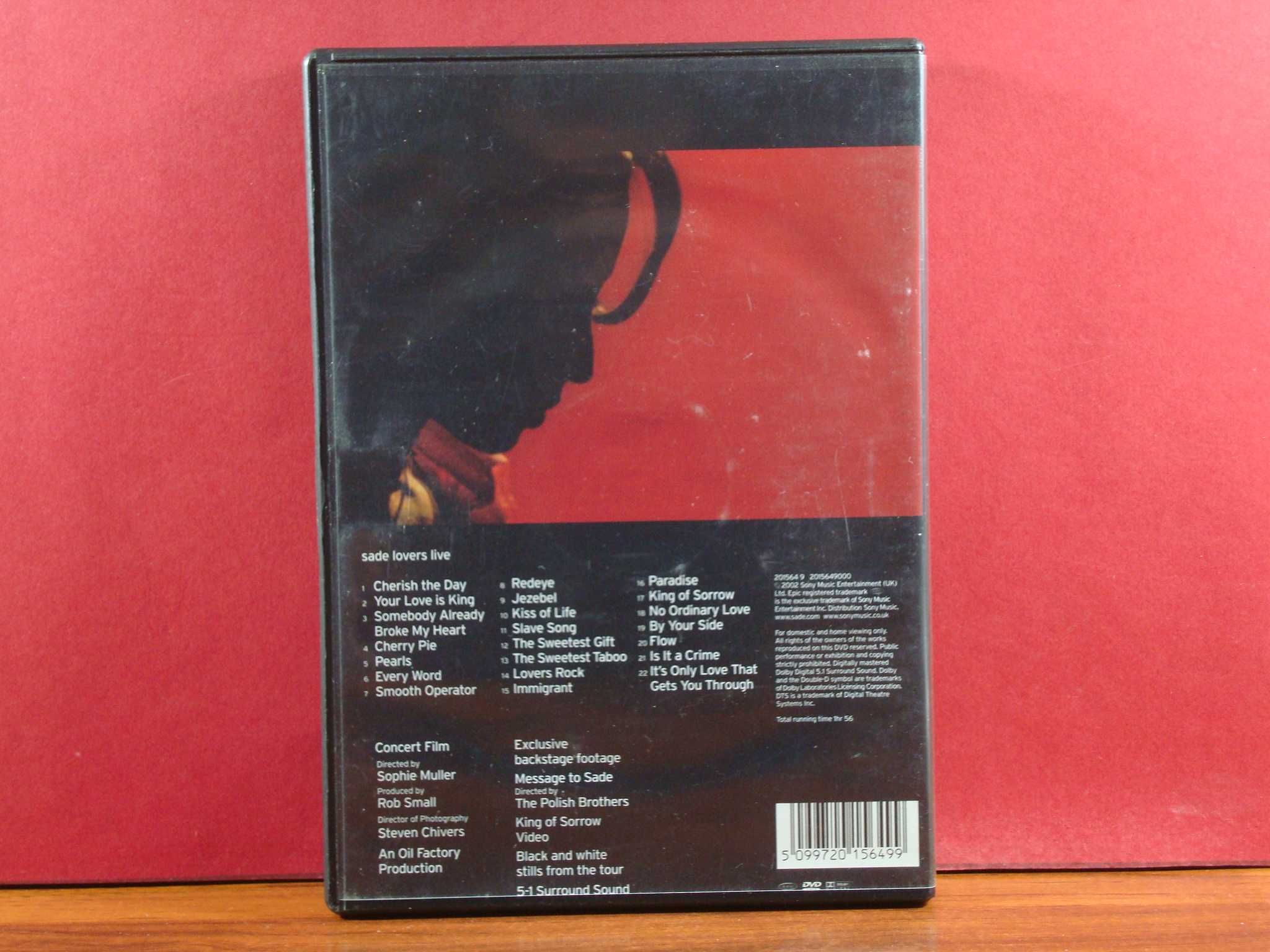 Sade - Lovers Live / NM / DVD / Repress / PAL