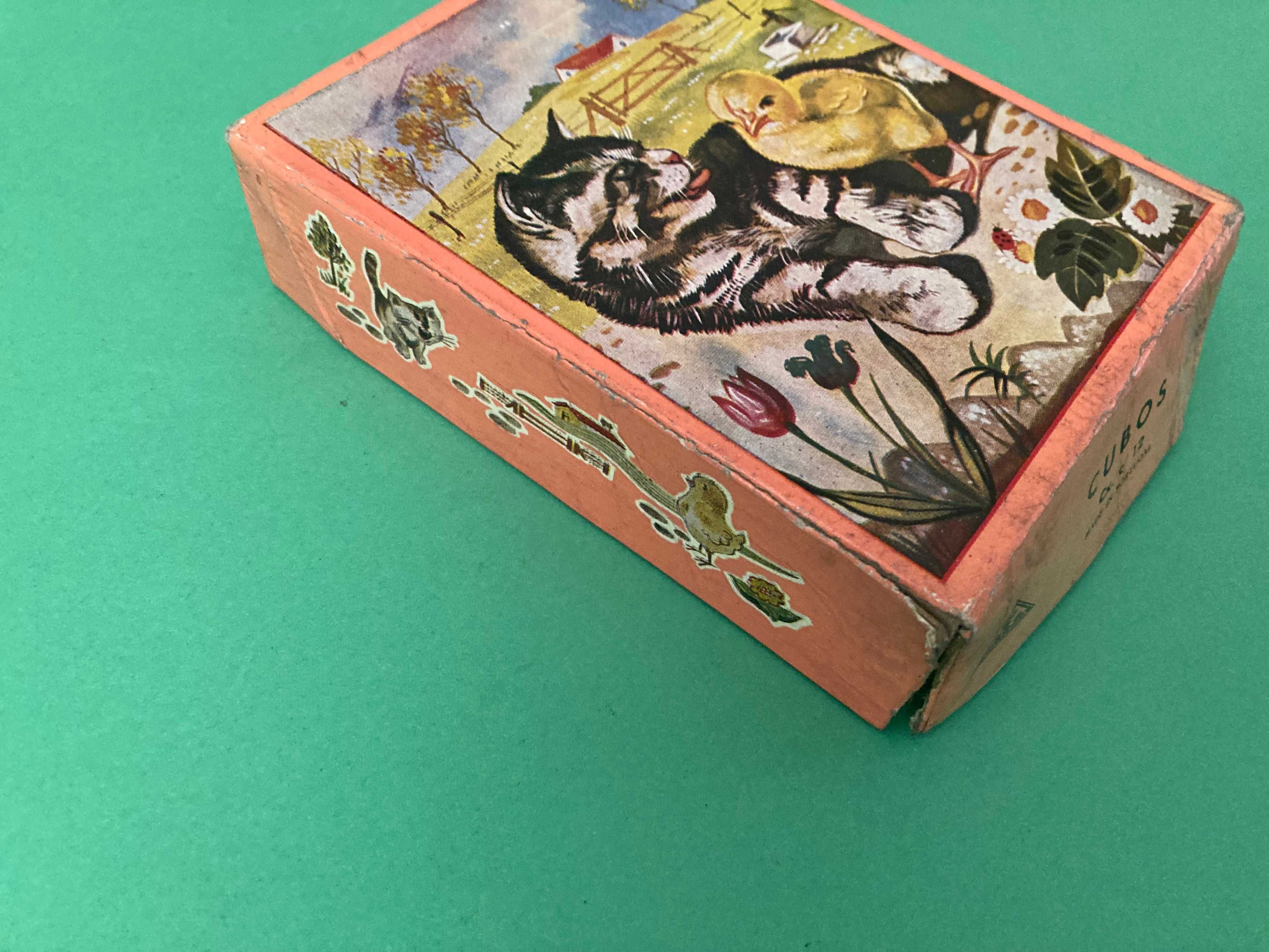 Jogo de Cubos em Madeira da Majora Antigo