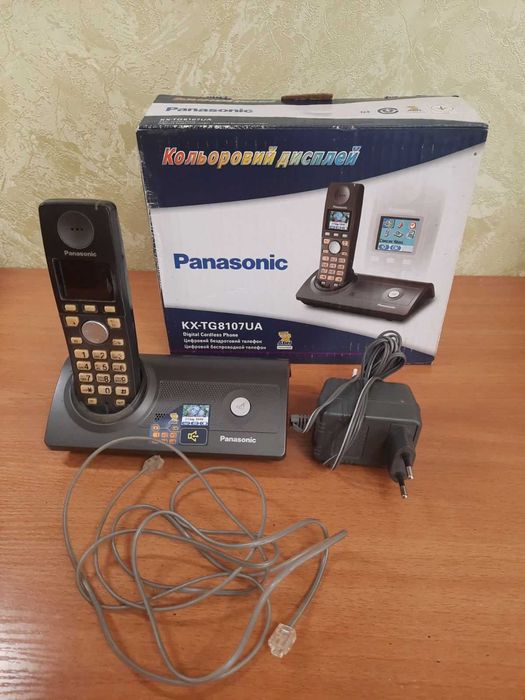 Б/В Телефони дротові,  дискові,  Panasonic KX-TS2361UAW, KX-TG8107 UA