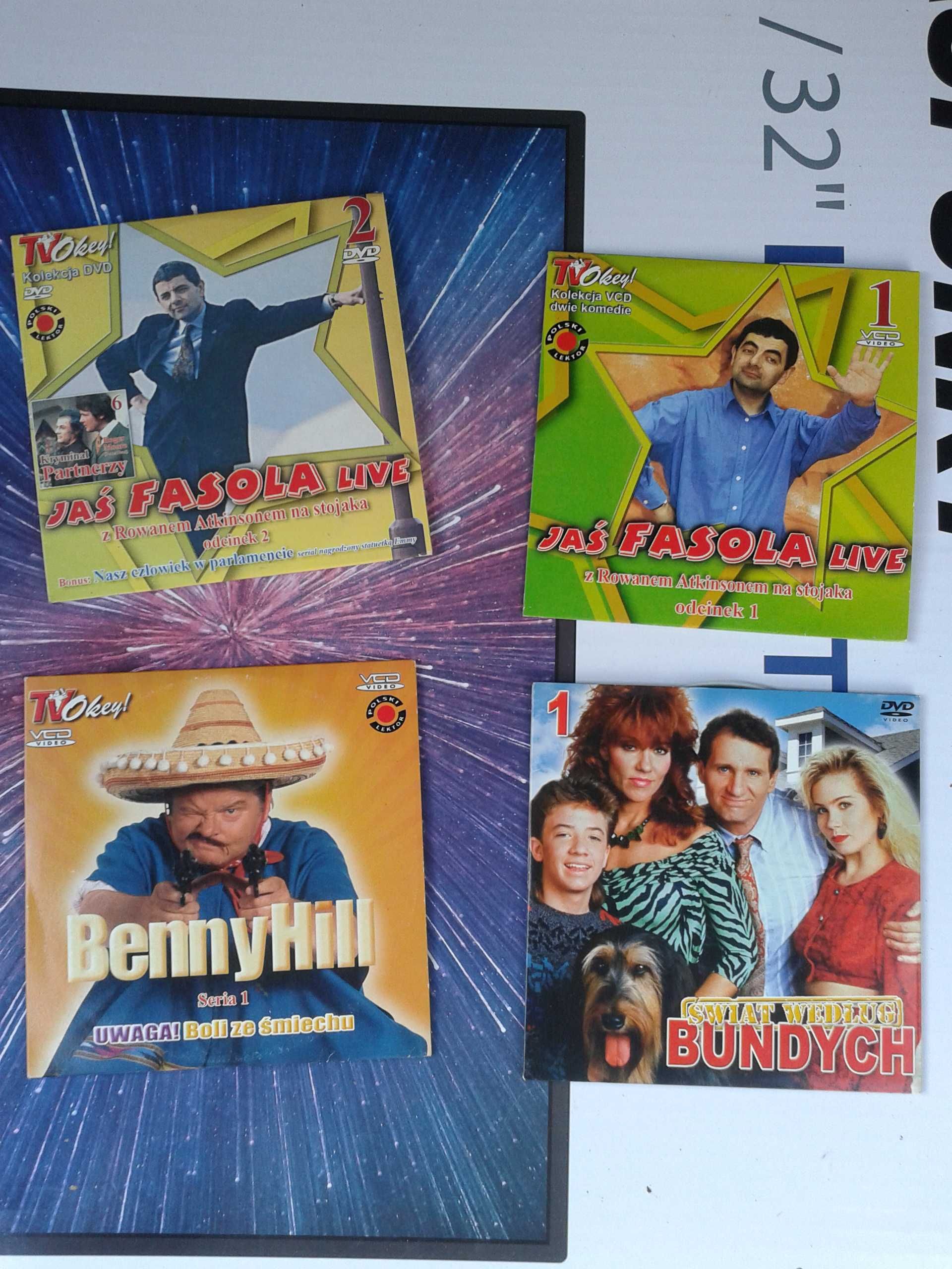 Płyty DVD Jaś Fasola Live Benny Hill Świat Bundych