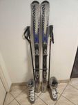 Narty Rossignol Actys 100- 152cm + Buty Atomic + Kijki