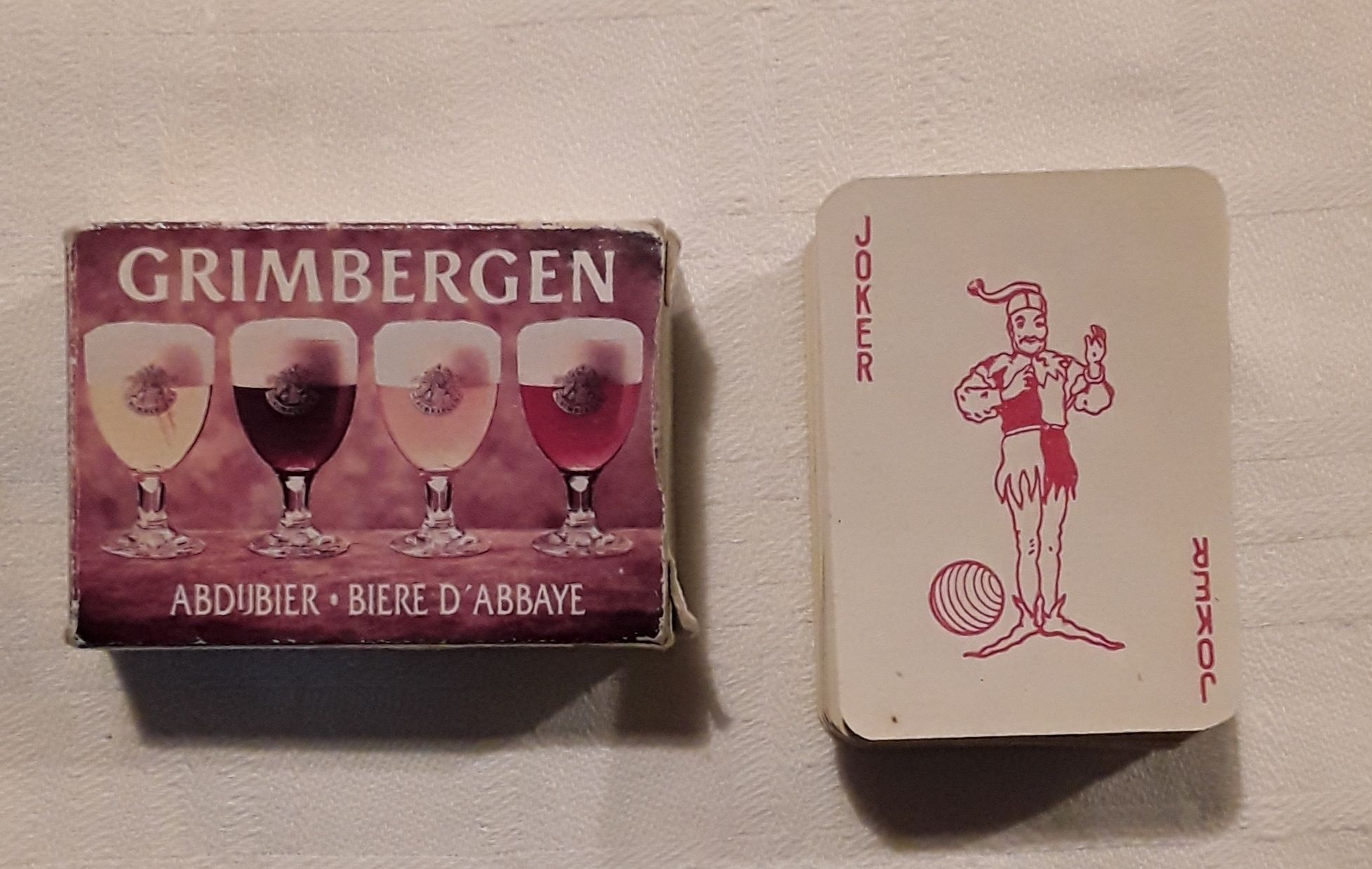 Mini baralho de cartas cerveja Grimbergen colecção