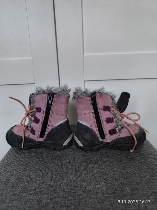 Buty zimowe Bartek 24 kozaczki śniegowce ocieplane suwaki sznurówki