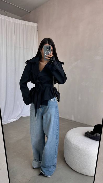 Тренч зара zara укороченный короткий бежевый косуха кожанка куртка