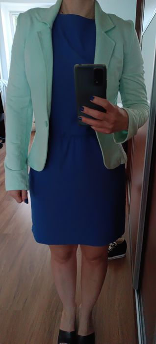 Miętowa marynarka XS S.Oliver.