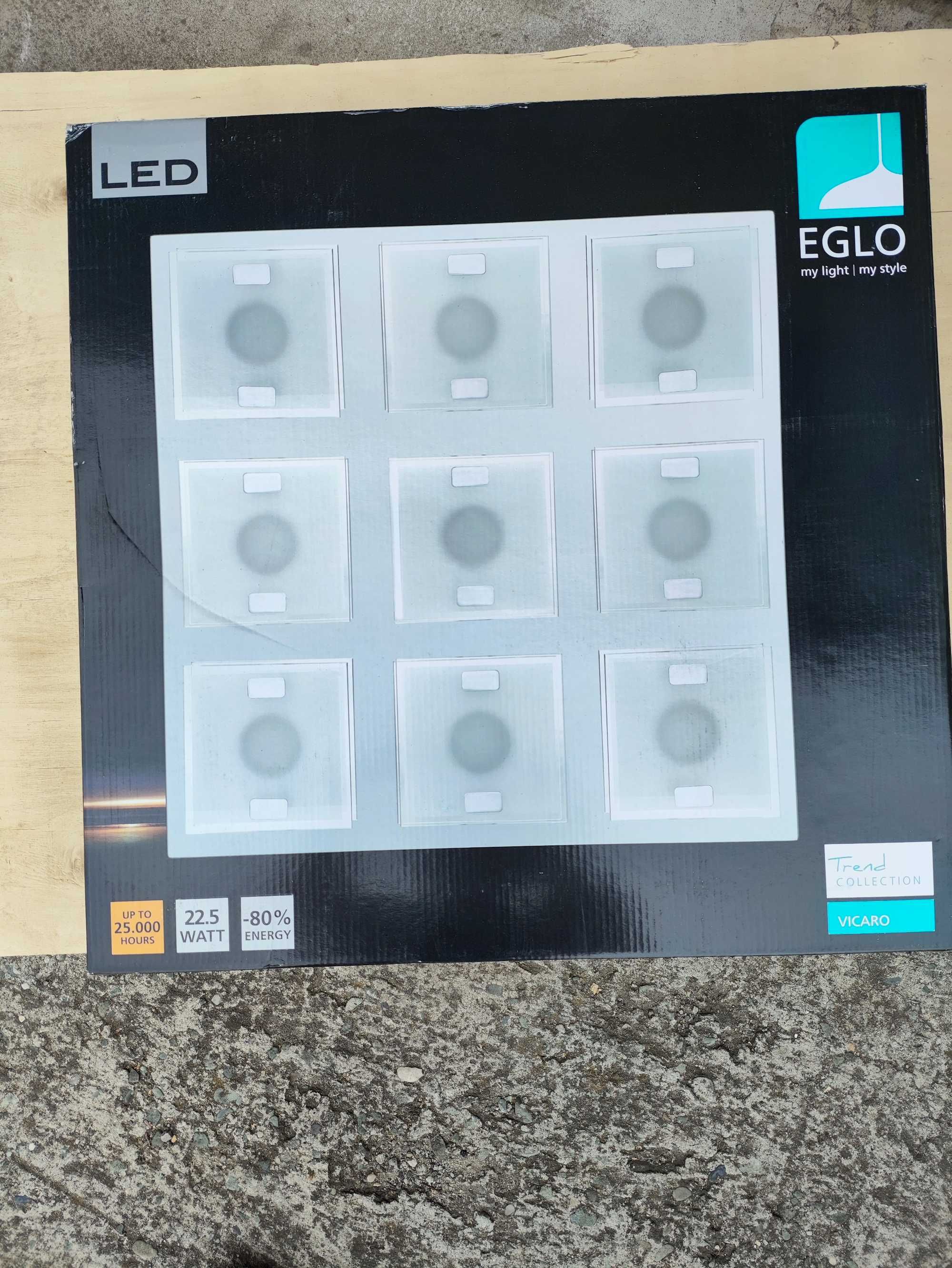 Nowoczesna lampa sufitowa EGLO VICARO 93315 LED – 9 punktów światła