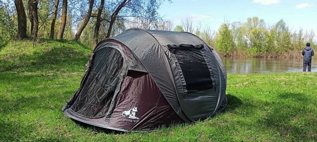 Автоматическая палатка , автомат, 3х и 4х местные Camping Wolf