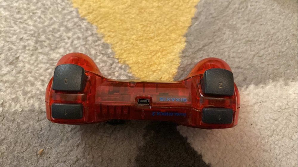 Pad do ps3 dualshock 3 transpared red