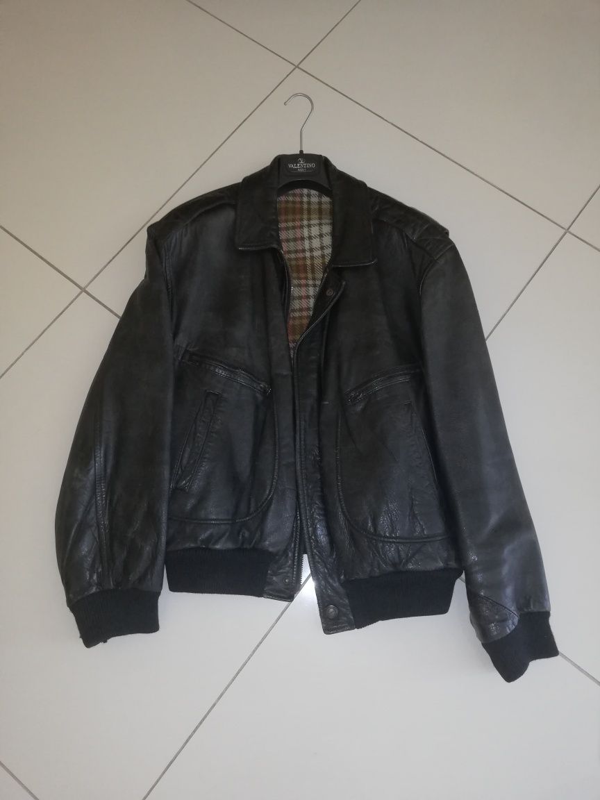 Blusão de pele vintage Hugo Boss T-L