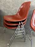 Krzesł Herman Miller DSS vintage włókno szklane Orange