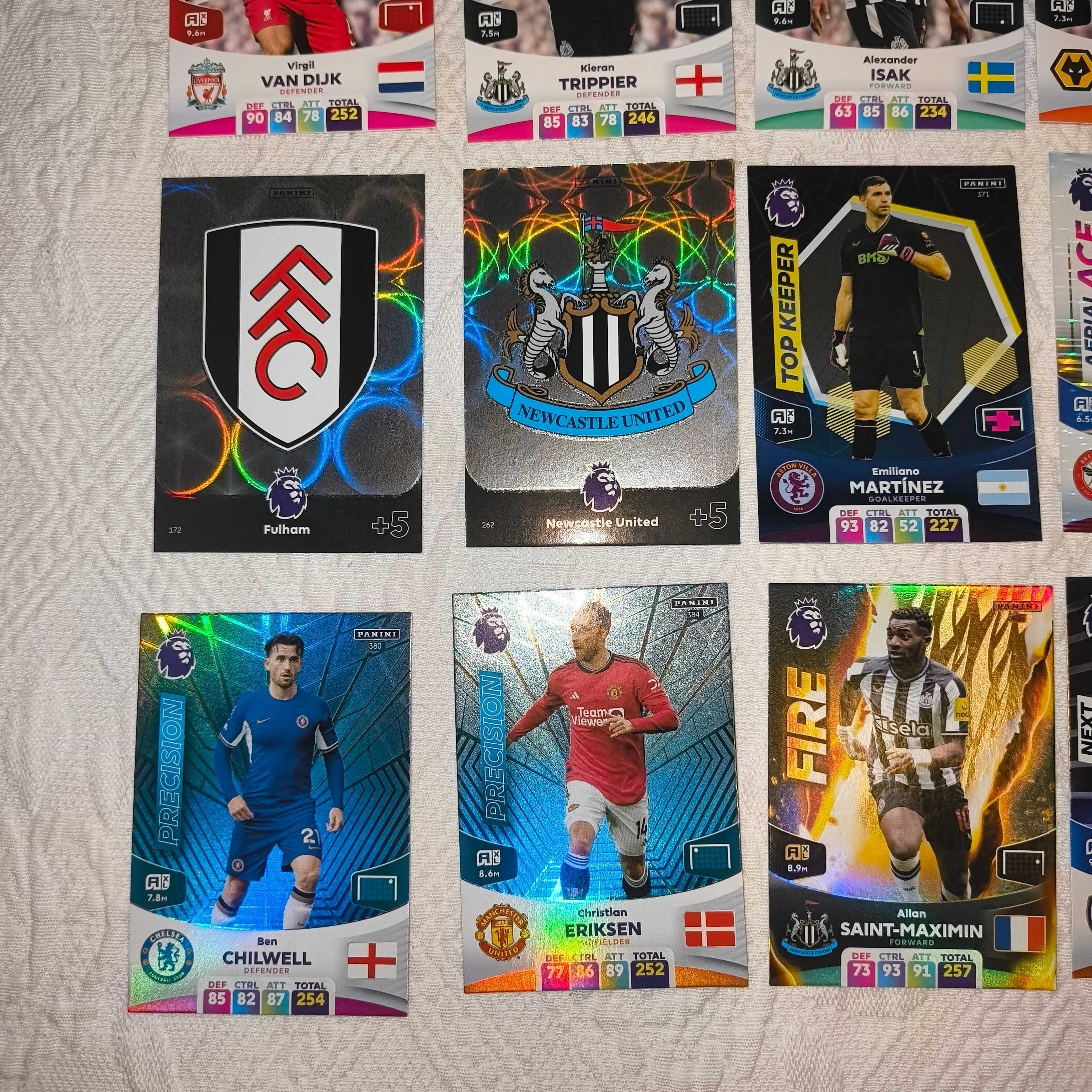 16 Cartas Adrenalyn Premier League 2024