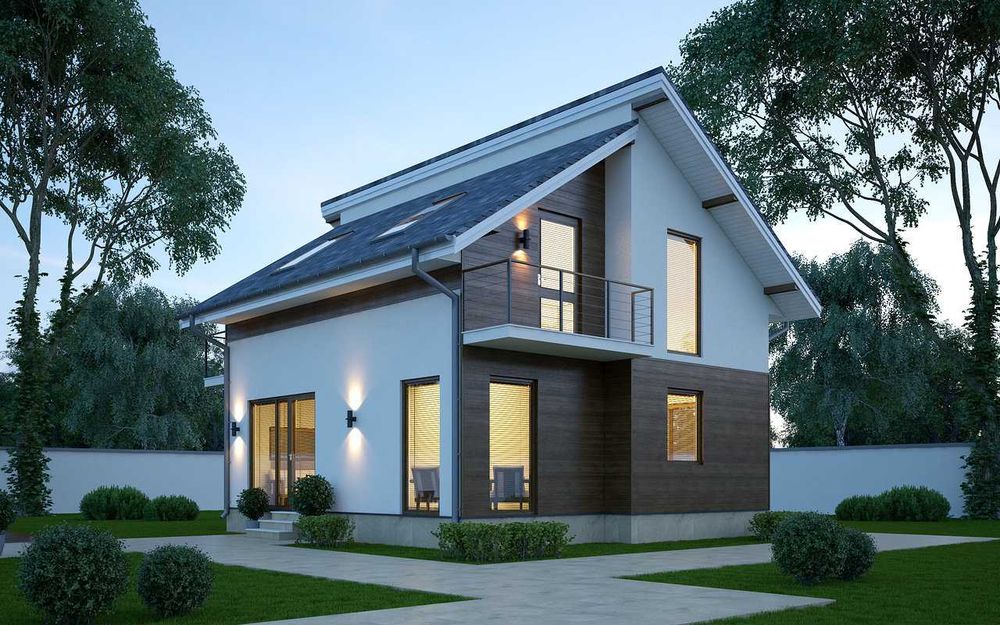 Casa pronta em painéis SIP—quente, moderna e energeticamente eficiente