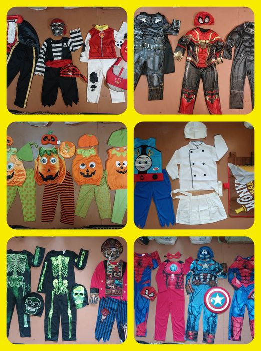 Карнавальний  костюм Хеловін 4-7роки Різні. Супергерой. Скелет