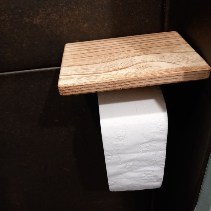 Wieszak na papier toaletowy drewno stylowy