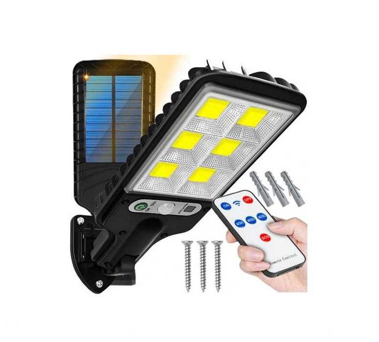 Lampa solarna led czujnik zmierzchu + pilot *DARMOWA DOSTAWA*
