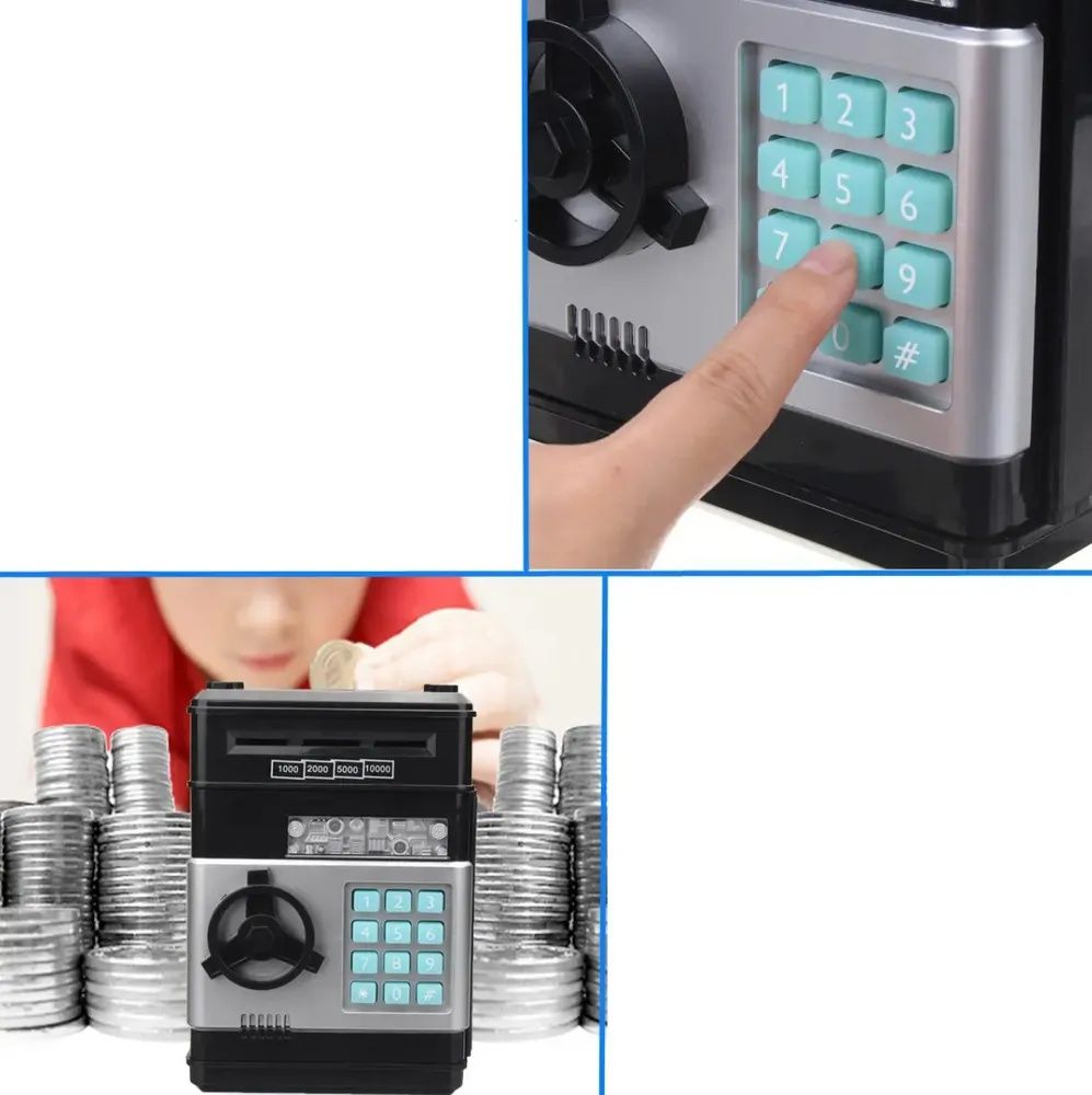 Сейф - копилка с кодовым замком NUMBER BANK
