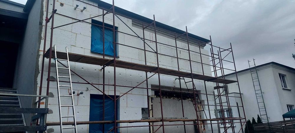 Rusztowanie elewacyjne, używane, powierzchnia ok 200m2 (Poznań)