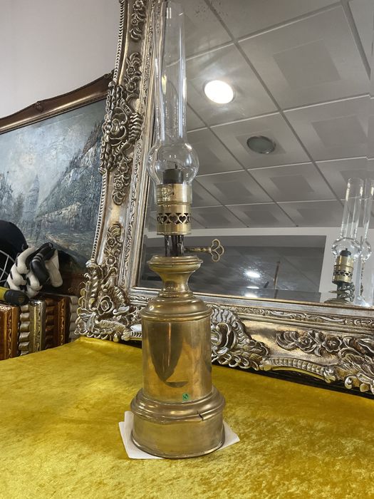 CANDIEIRO latão amarelo com chaminé