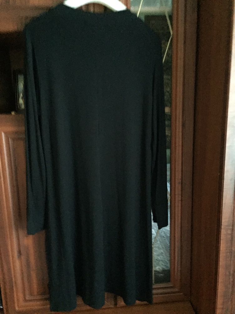 Платье плаття сукня черное вискоза 95 р.46-48-50-52