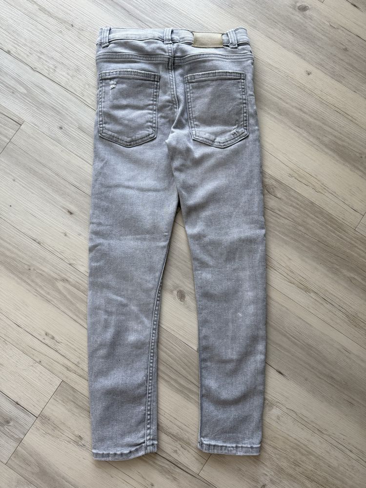 Szare jeansy Zara Slim rozmiar 134