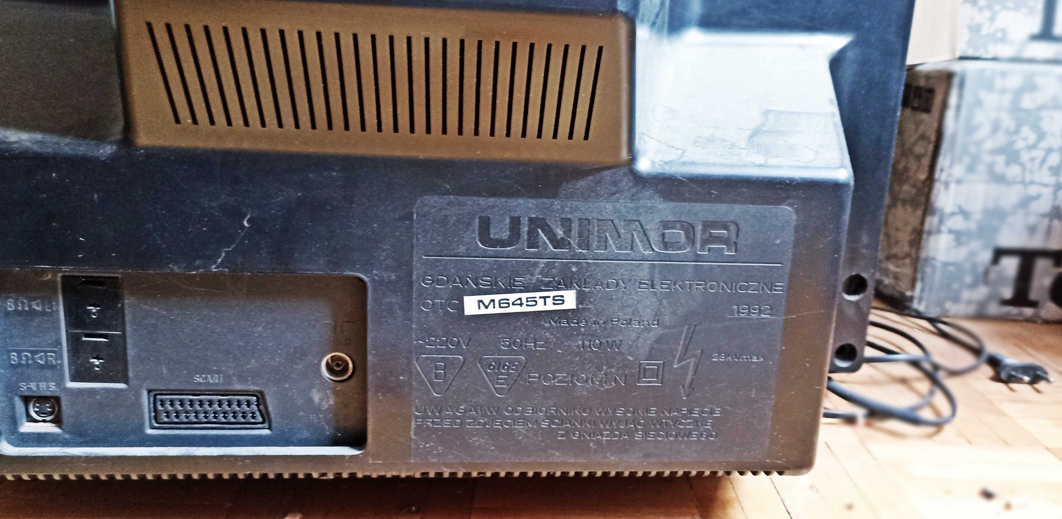 Telewizor Unimor Siesta II z pilotem Monitor RGB Amiga Spectrum Atari